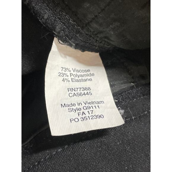 J.Crew Gigi Women's Black Mid Rise Elastic Waist Skinny Trousers Dress Pants 4 - Picture 6 of 6